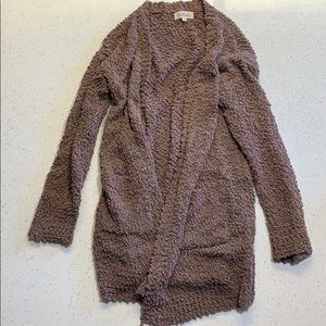 Listicle Fuzzy Cardigan